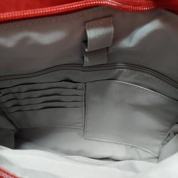 Baggallini Red Zipper Travel RFID Protected Lightweight Crossbody Bag NWT - Picture 11 of 13